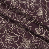 Cream Floral Poplin, Cotton