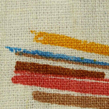 Yellow Brushstrokes Woven, Viscose-Linen — texture
