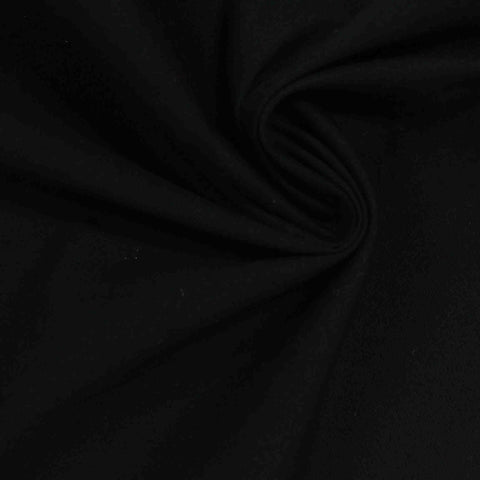100% Cotton Woven Fabric, 145 gsm, 147 cm — Black