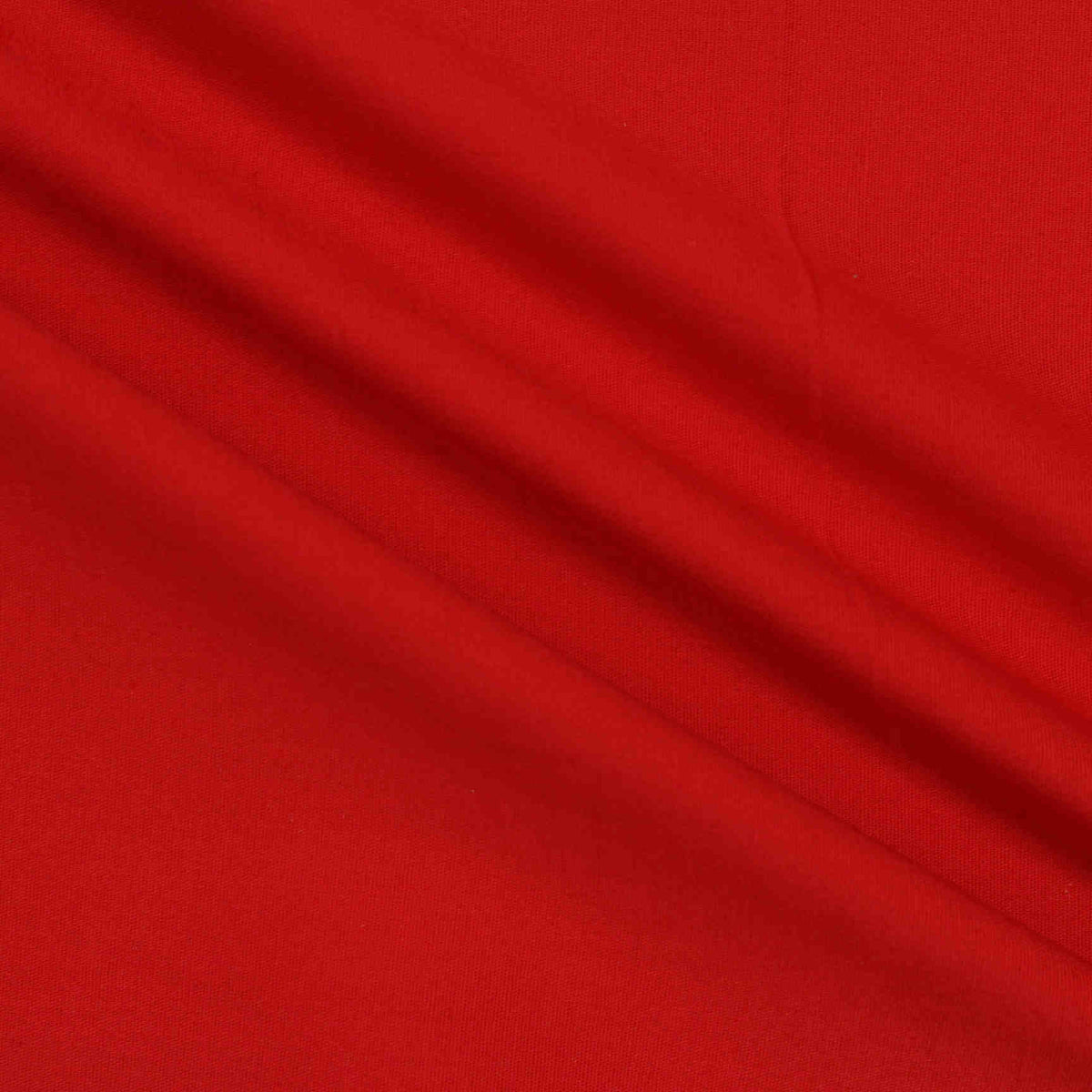 Cotton Stretch Poplin Fabric, 115 gsm, 147 cm — Red