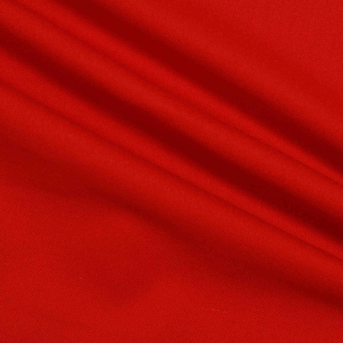 Cotton Stretch Twill Fabric, 285 gsm — Red