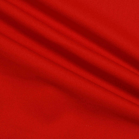Cotton Stretch Twill Fabric, 285 gsm — Red