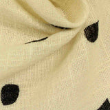 Black Dots Crepe, Cotton — texture
