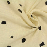 Black Dots Crepe, Cotton