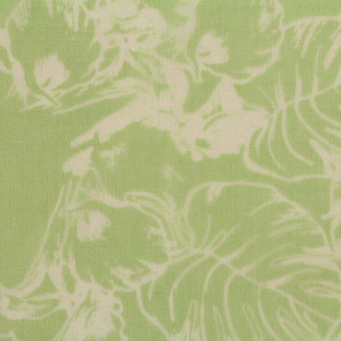 Light Green Leaf Chiffon, Nylon-Viscose