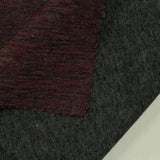 Dark Red Marl Scuba Knit, Cotton-Poly