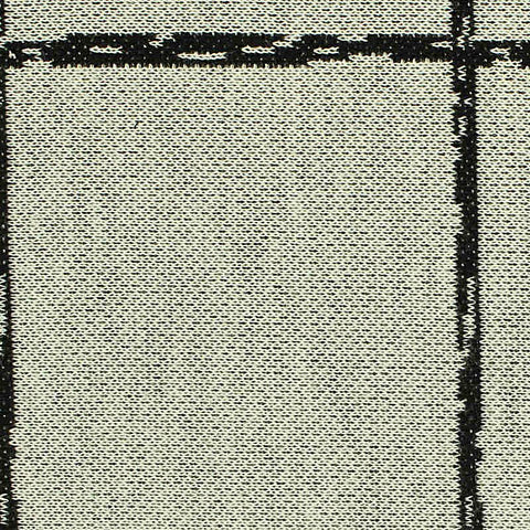 Dark Grey Irregular-Check Interlock Knit, Polyester