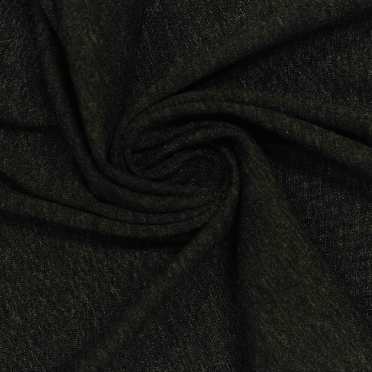 Dark Green Marl Jersey Knit, Viscose, 205 gsm