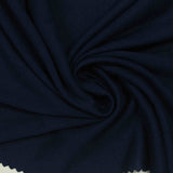 100% Viscose Jersey Knit Fabric, 125 gsm, 170 cm — Navy