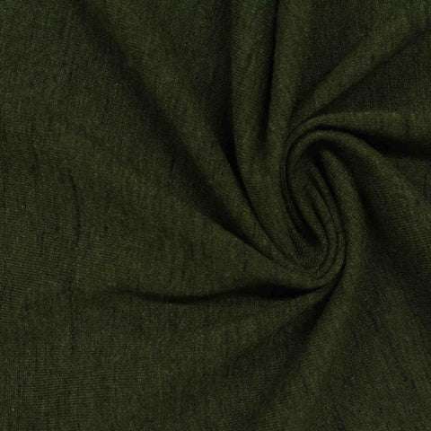 Cotton Polyester Jersey Knit Fabric, 157 gsm, 170 cm — Green