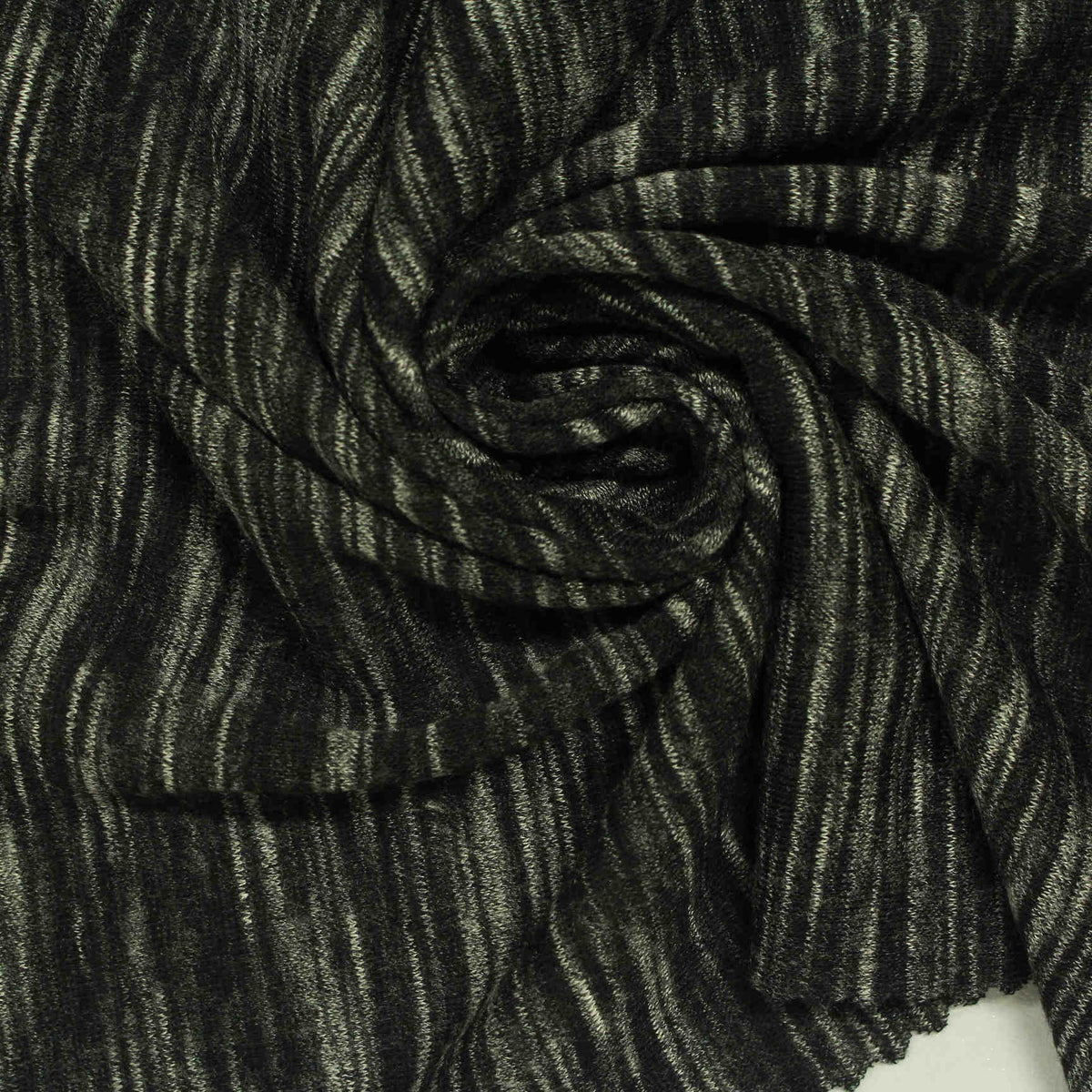 Dark Grey Marl French Terry, Poly-Cotton, 245 gsm