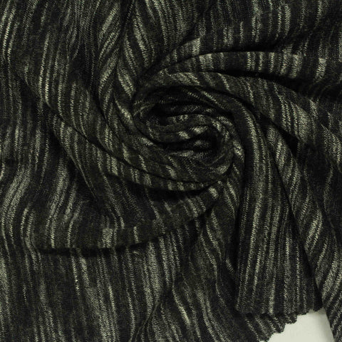 Dark Grey Marl French Terry, Poly-Cotton, 245 gsm