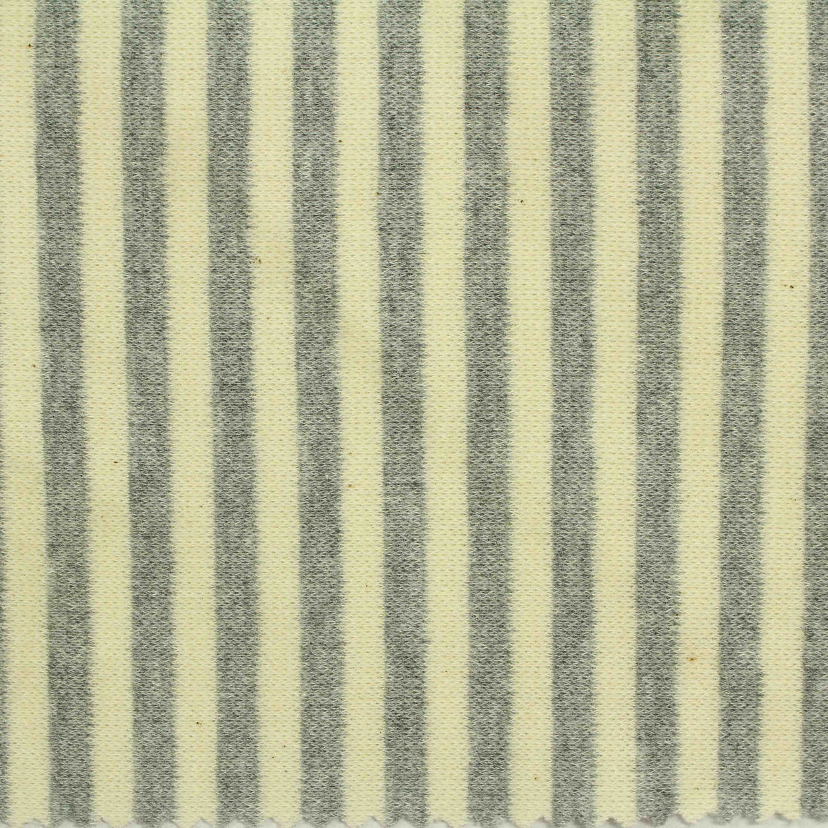 Cream Stripes Interlock Knit, Cotton, 230 gsm