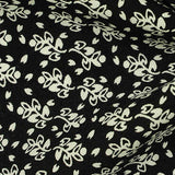 White Floral Woven, Viscose — texture