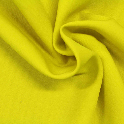 Polyester Stretch Woven Fabric, 213 gsm, 150 cm — Yellow, ref EF-206100
