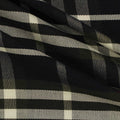 Black Plaid Woven, Poly-Cotton, 195 gsm, 147 cm, ref EF-206142