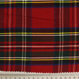Red Plaid Woven, Poly-Cotton