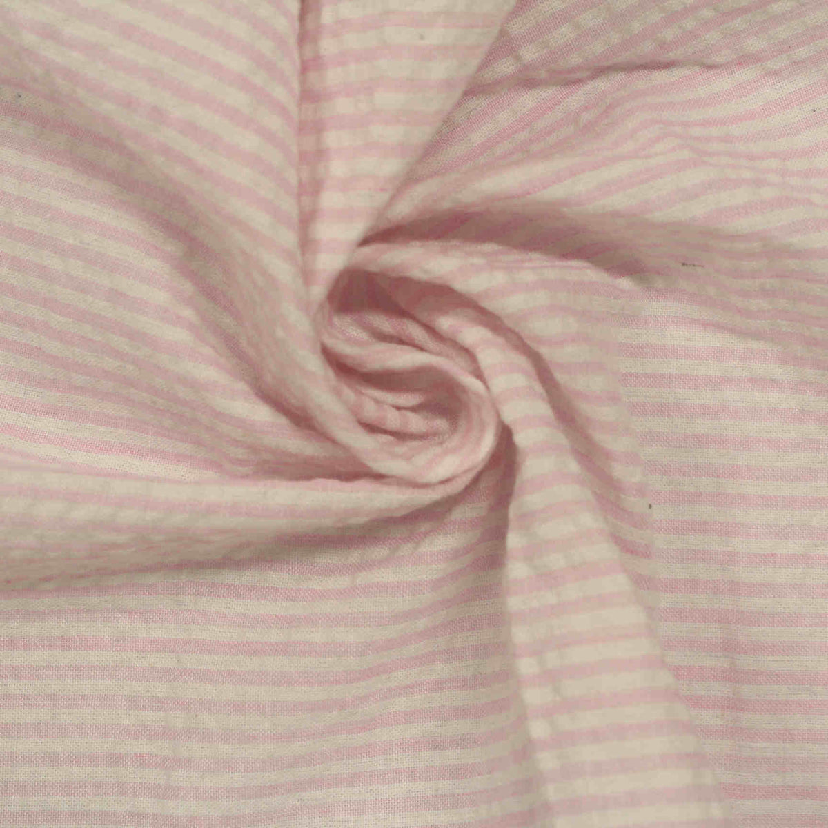 Polyester Cotton Seersucker Fabric, 120 gsm, 145 cm — Beige