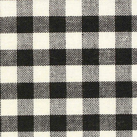 Black Check Woven, Poly-Cotton, 107 gsm, 145 cm, ref EF-206186