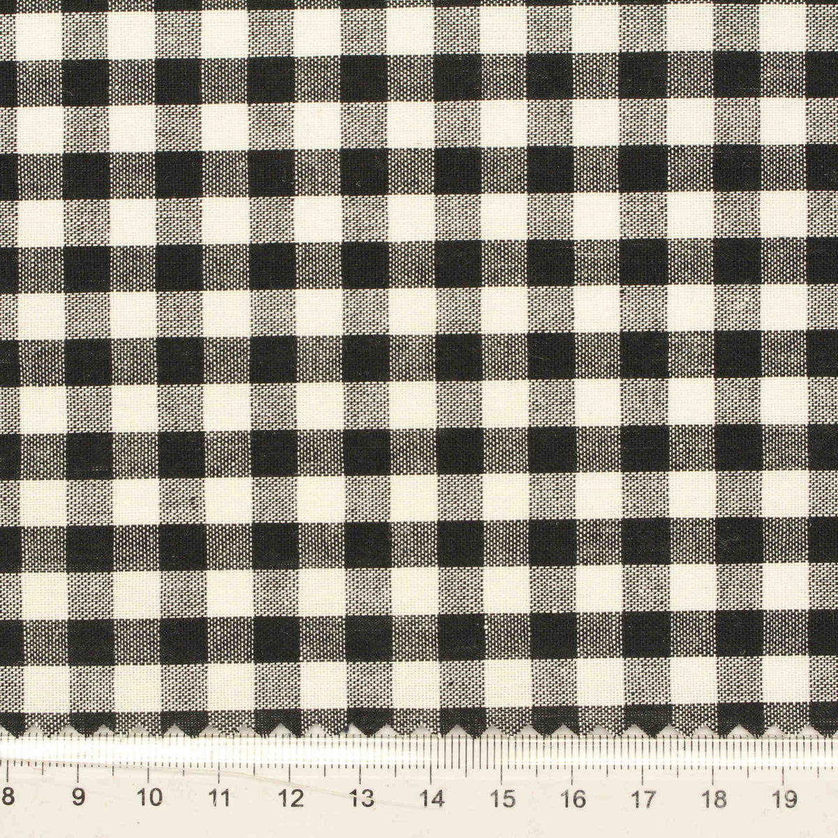 Black Check Woven, Poly-Cotton, 107 gsm, 145 cm, ref EF-206186
