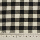 Black Gingham Woven, Poly-Cotton