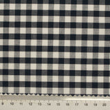 Black Gingham Woven, Cotton, 102 gsm