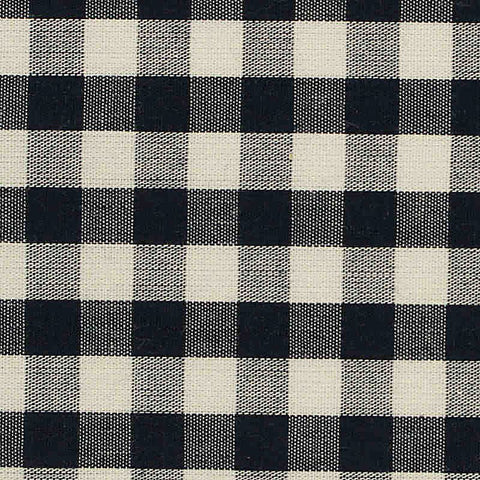 Black Gingham Woven, Cotton, 102 gsm