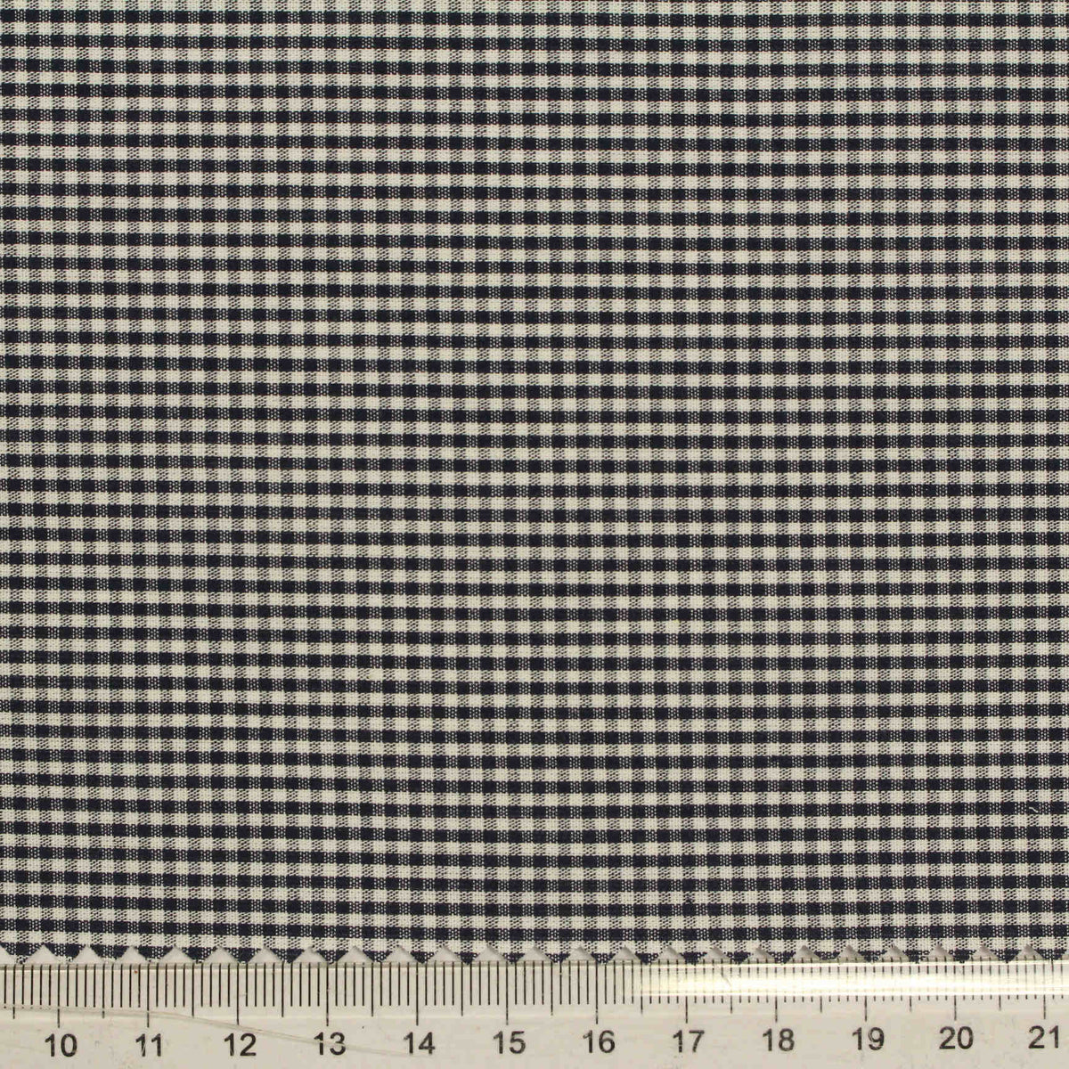 Black Gingham Woven, Cotton, 92 gsm, 145 cm, ref EF-206196