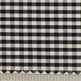 Black Gingham Woven, Cotton — texture