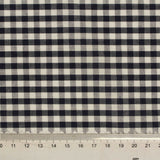 Black Gingham Woven, Cotton