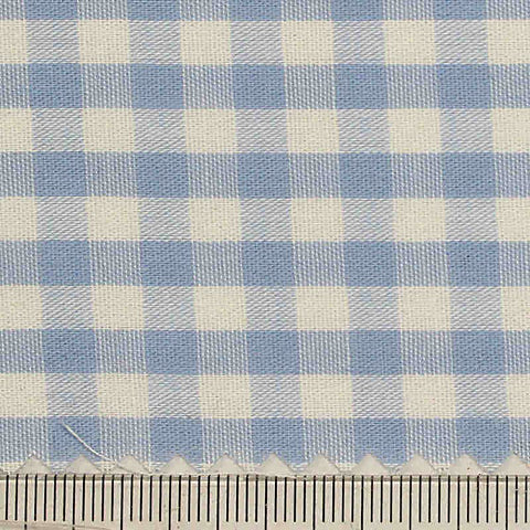 Light Blue Check Woven, Cotton