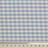 Light Blue Check Woven, Cotton