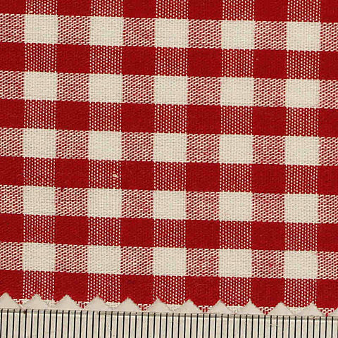 Red Check Woven, Cotton