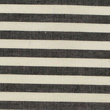 Black Horizontal-Stripe Woven, Cotton — texture