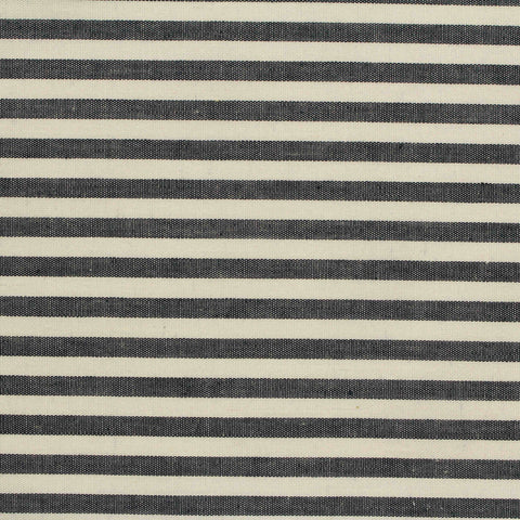 Black Stripes Woven, Cotton, 110 gsm