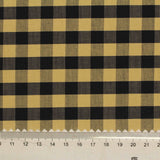 Black Check Poplin, Cotton