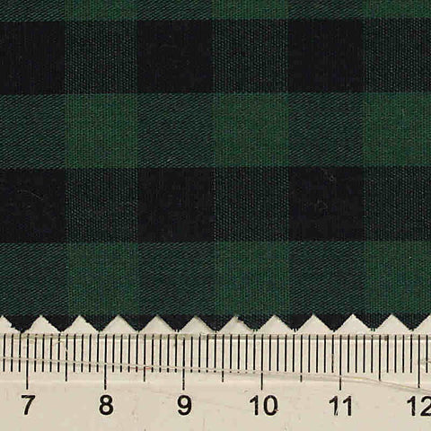 Black Check Poplin, Cotton, 145 cm, ref EF-206218