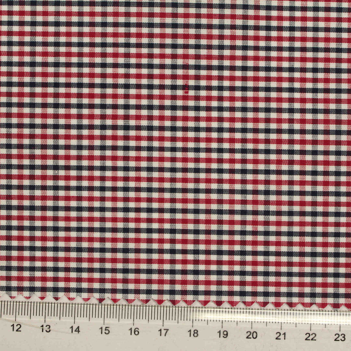 Red Check Woven, Cotton