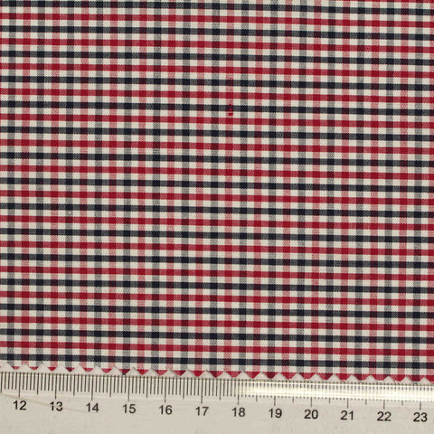 Red Check Woven, Cotton