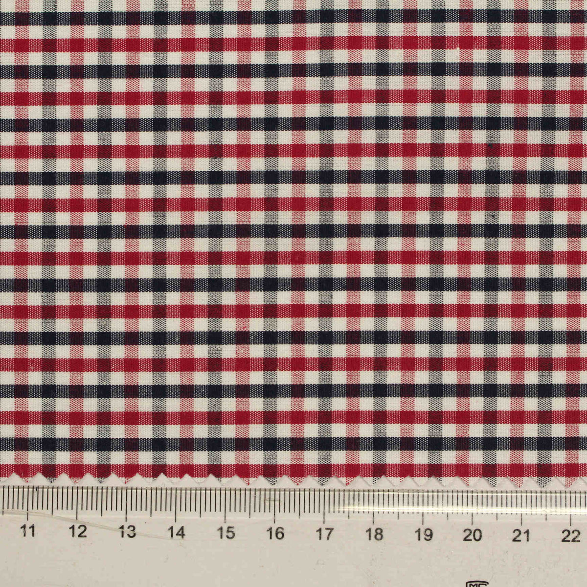 Red Gingham Woven, Cotton, 108 gsm, 145 cm, ref EF-206231
