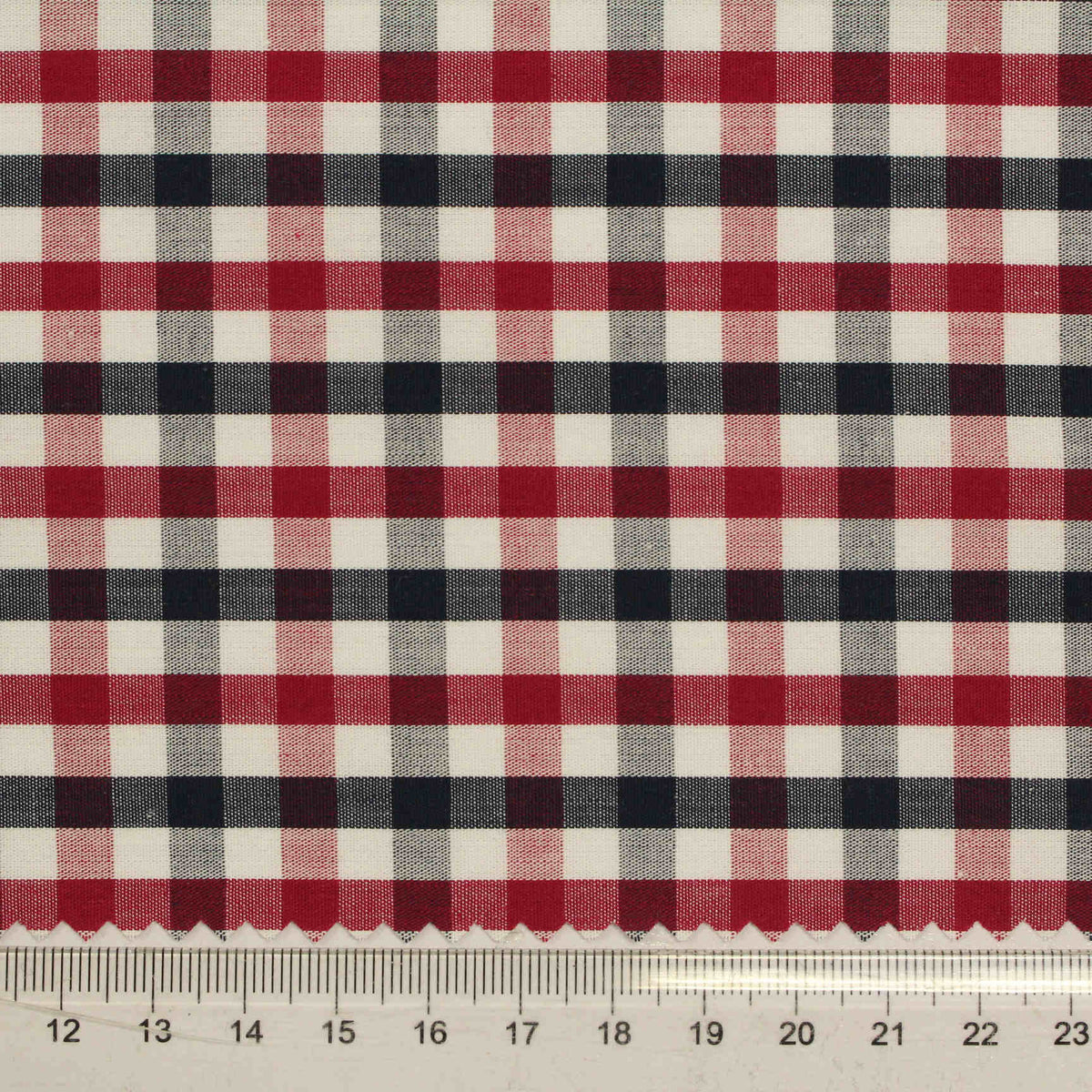 Red Gingham Woven, Cotton, 108 gsm, 145 cm, ref EF-206232