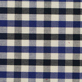 Blue Check Woven, Cotton — texture