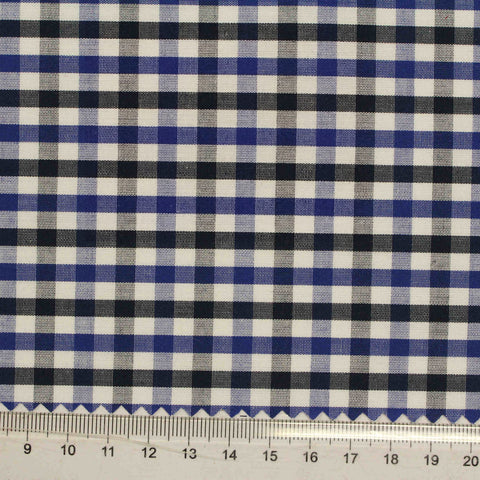 Blue Check Woven, Cotton