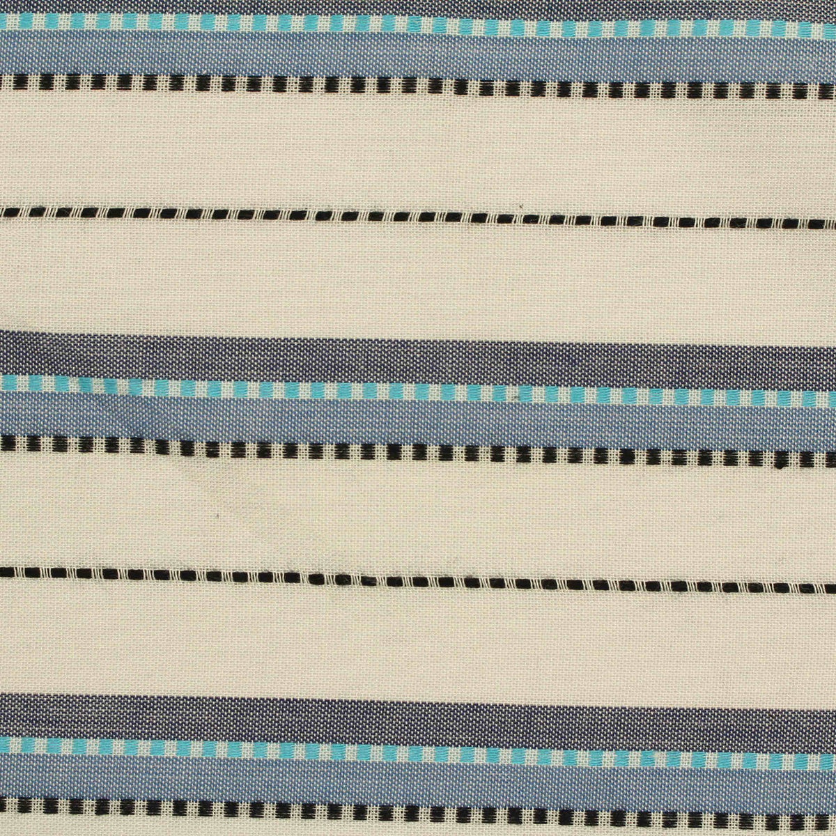 White Horizontal-Stripe Woven, Viscose
