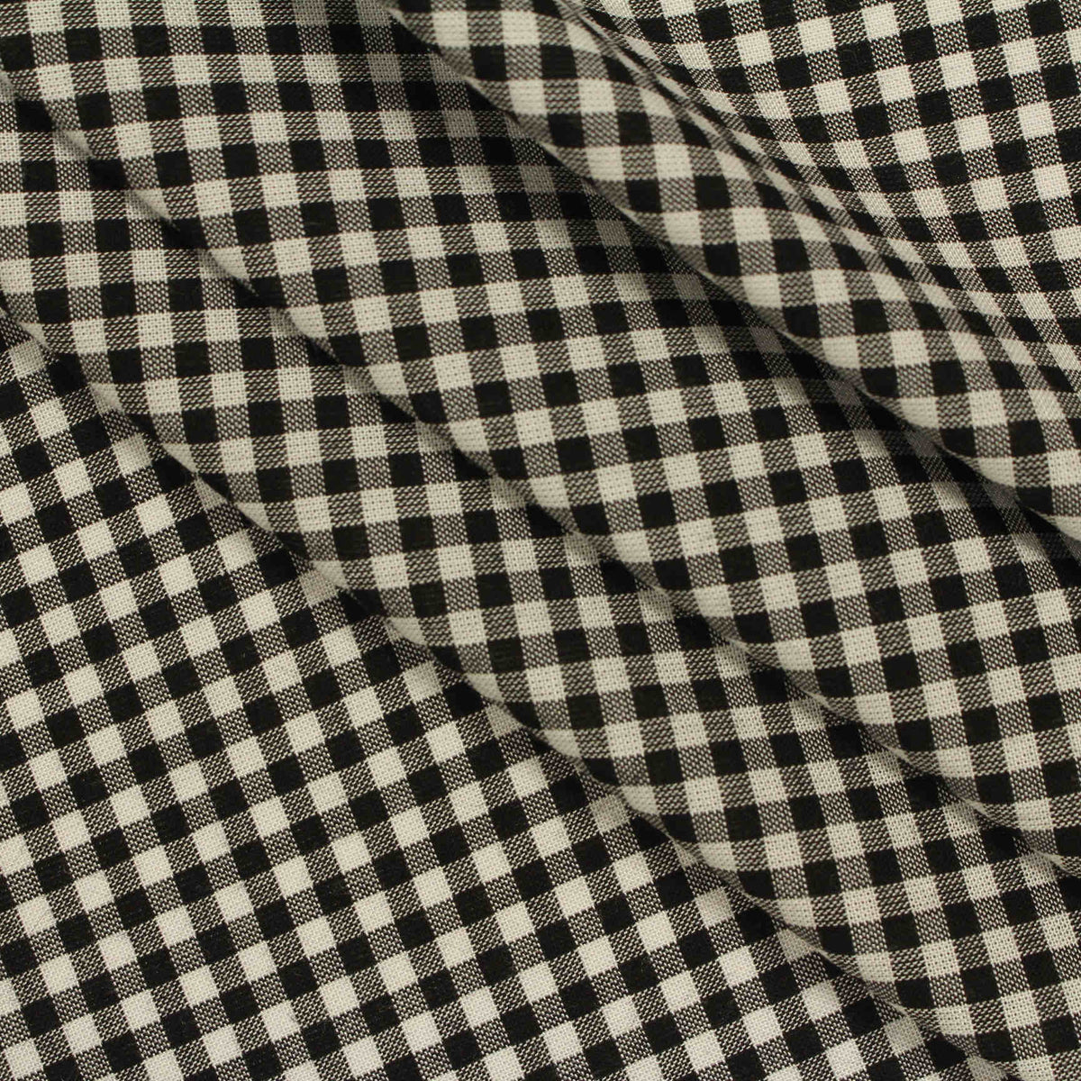 Black Check Woven, Viscose