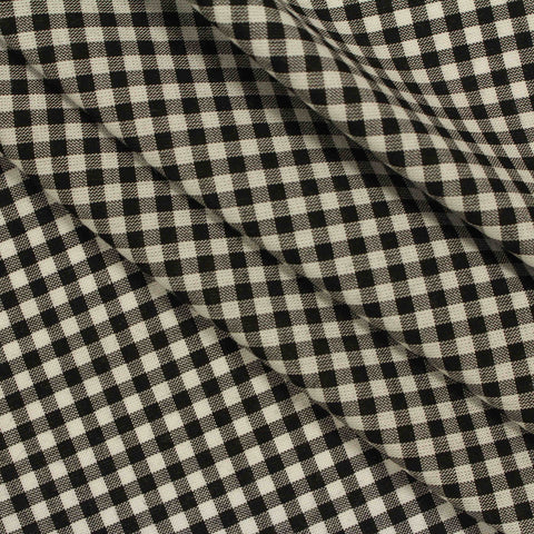 Black Check Woven, Viscose