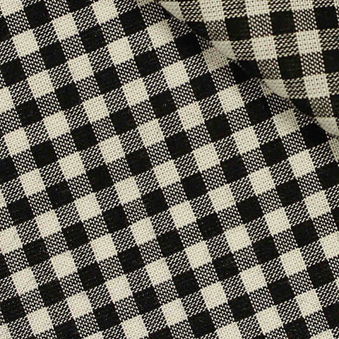 Black Check Woven, Viscose