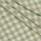 Light Green Check Seersucker, Cotton-Poly