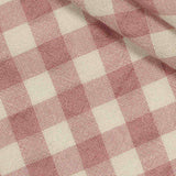 Pink Check Seersucker, Cotton-Poly — texture