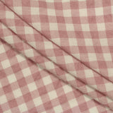 Pink Check Seersucker, Cotton-Poly